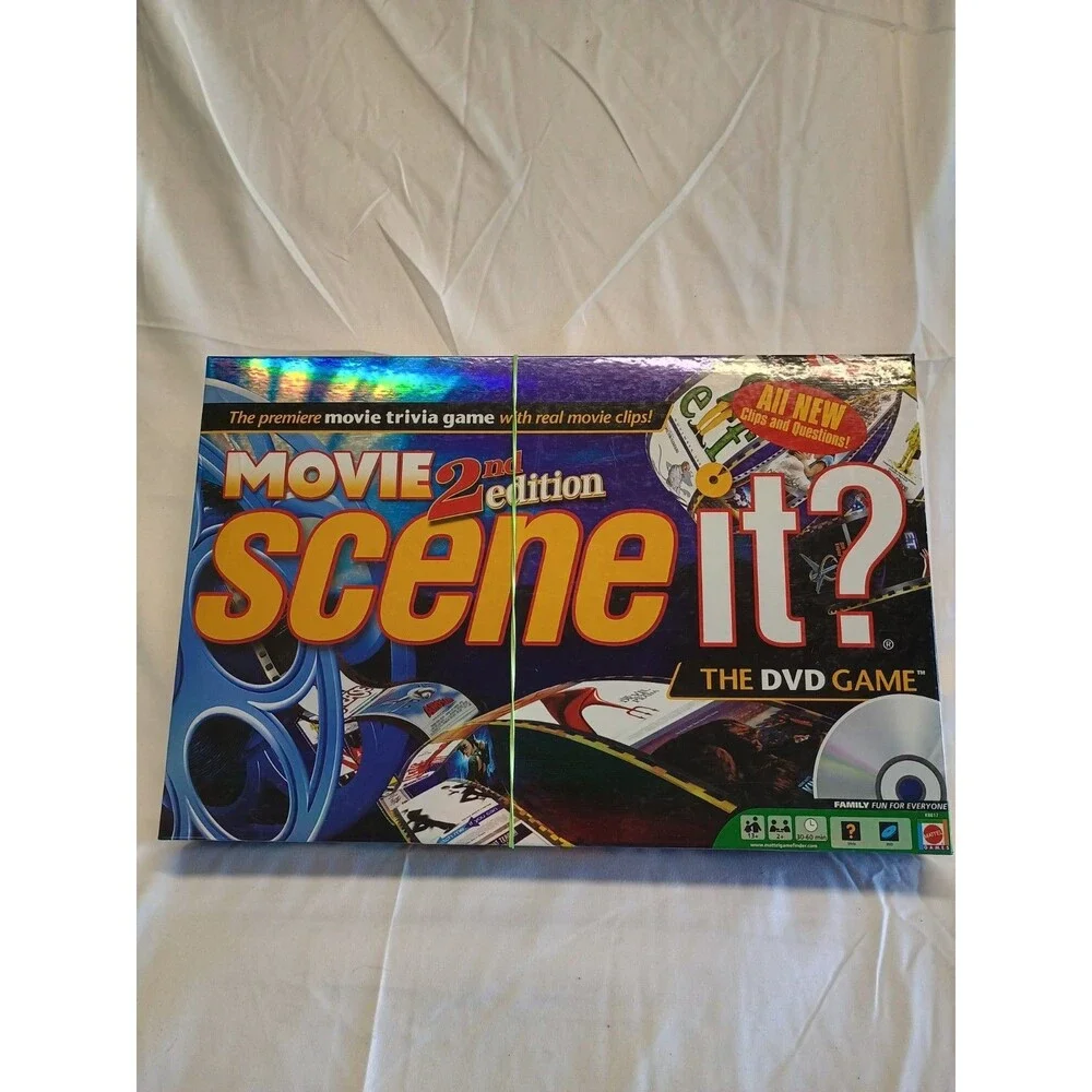 Mattel (45045) 2nd Edition Movie Scene It?  DVD Game used
